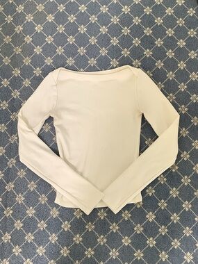 Zara Cream Ribbed Tank Top
